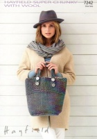 Knitting Pattern - Hayfield 7242 - Super Chunky With Wool - Bag